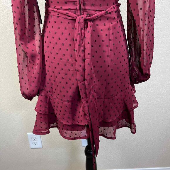 Trixxi dress Juniors' Surplice-Neck Tie-Waist Fit & Flare Dress size 3 Romantic - Picture 16 of 16